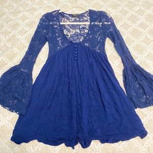 Vestido azul manga larga 💙
